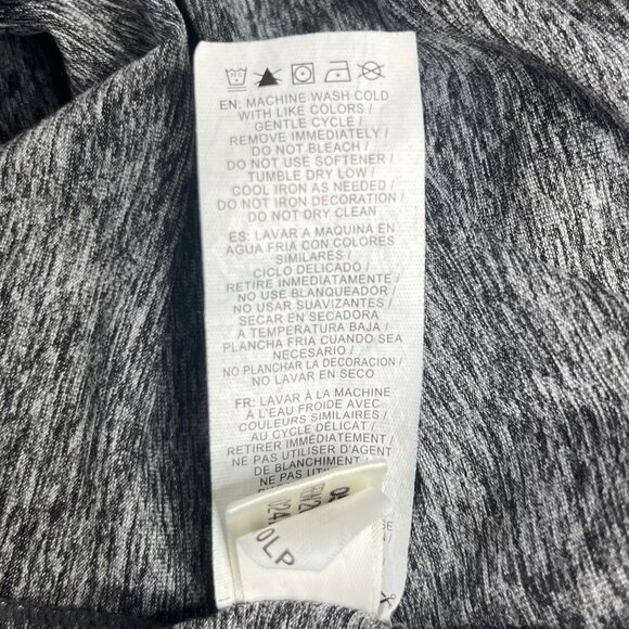 Reebok Pull Over Workout Shirt Womens Medium Gray Gym Hooded - Picture 8 of 8